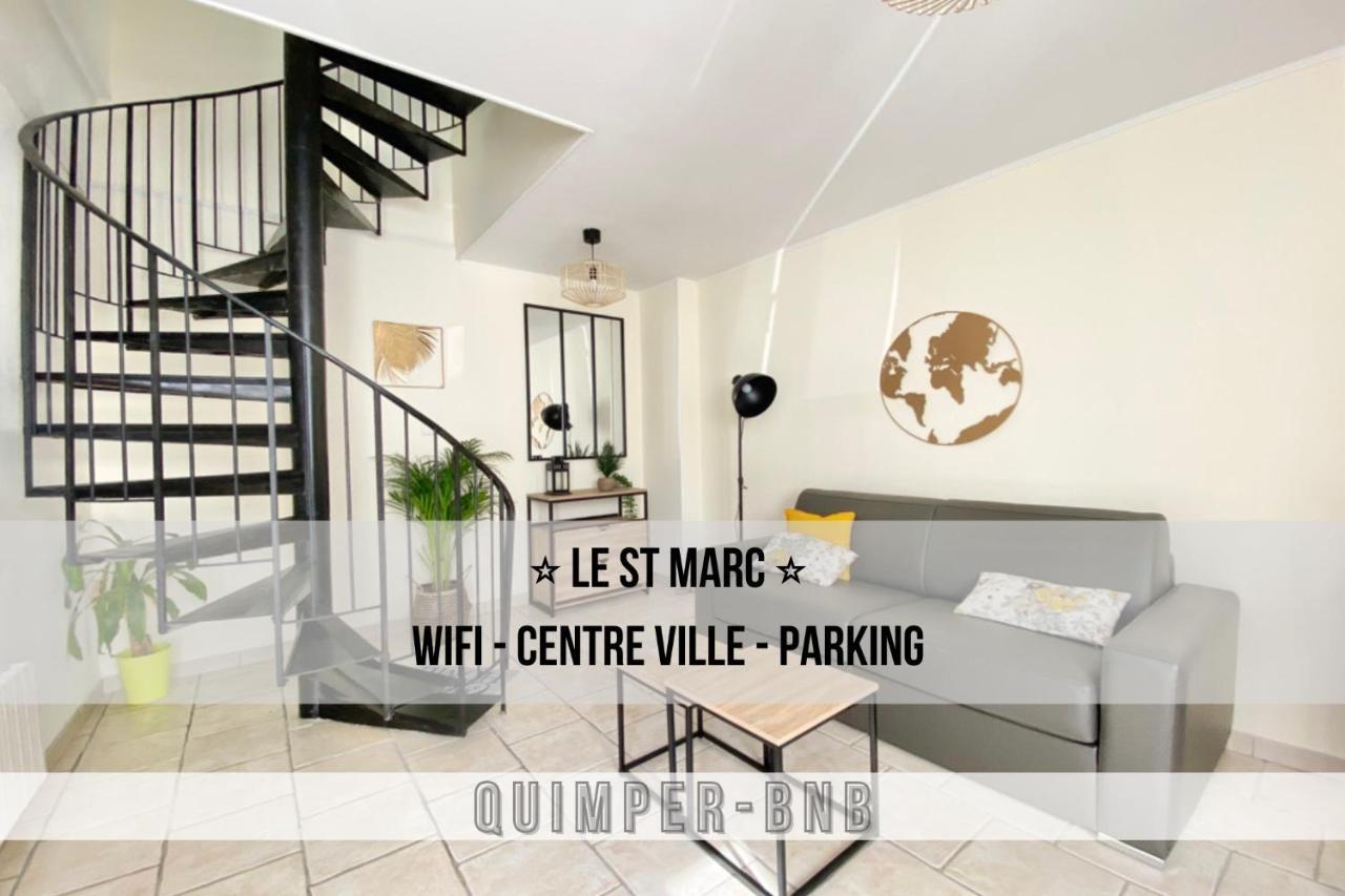 Le St Marc - Theatre De Cornouaille - Wifi - Parking Prive - Entree Autonome Apartment Quimper Ngoại thất bức ảnh